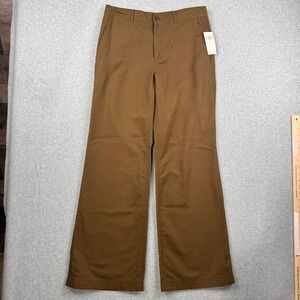 Lauren Ralph Lauren Pants Womens 4 Green Wide Leg Trouser High Rise NEW $165